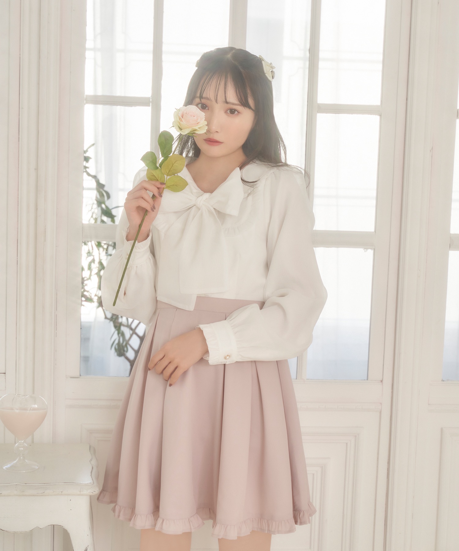 シフォンフリルビッグリボンワンピース – BUNNY APARTMENT