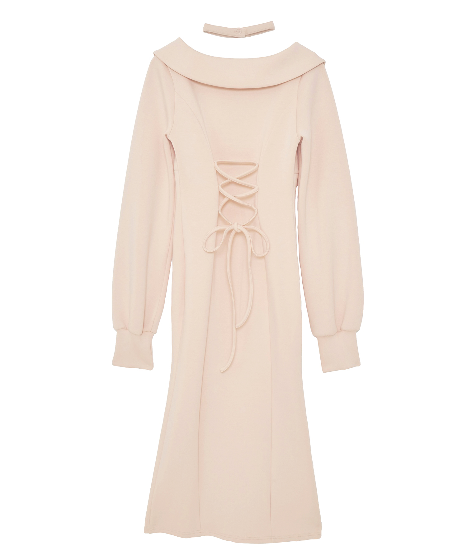 slit zip big collar one-piece – BUNNY APARTMENT