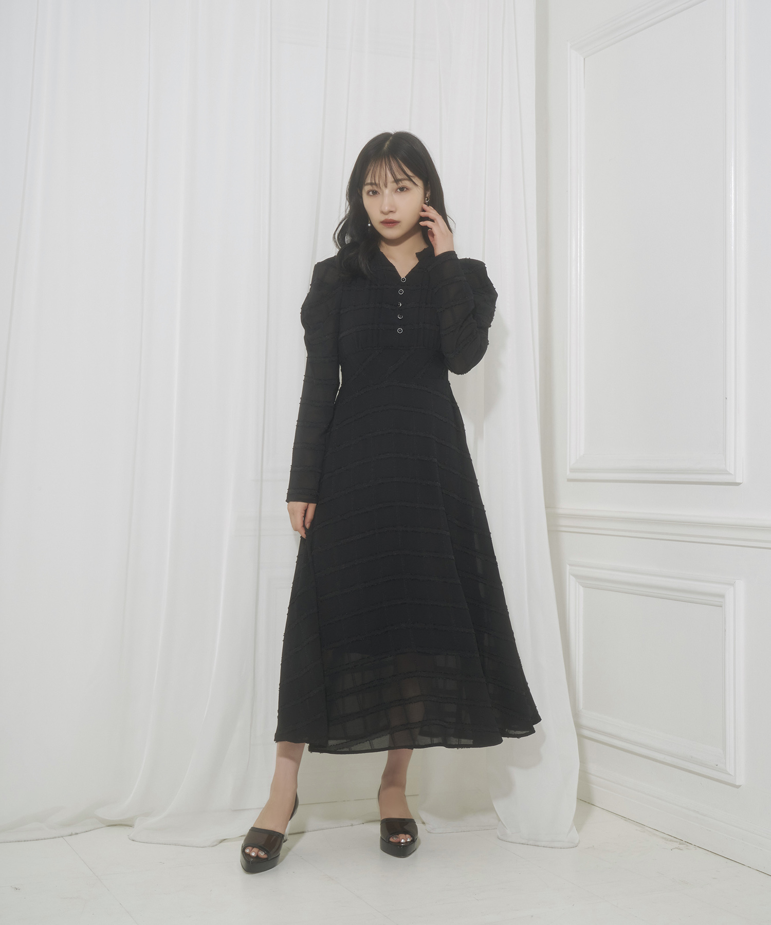 シアーチェックワンピ – BUNNY APARTMENT