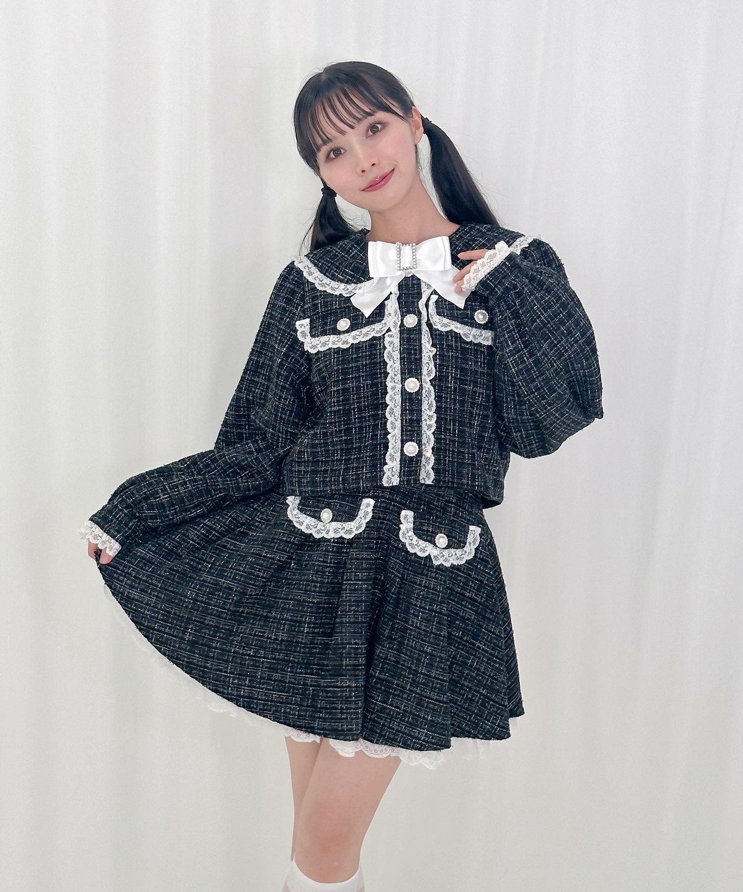 レースフリルツイードジャケット – BUNNY APARTMENT