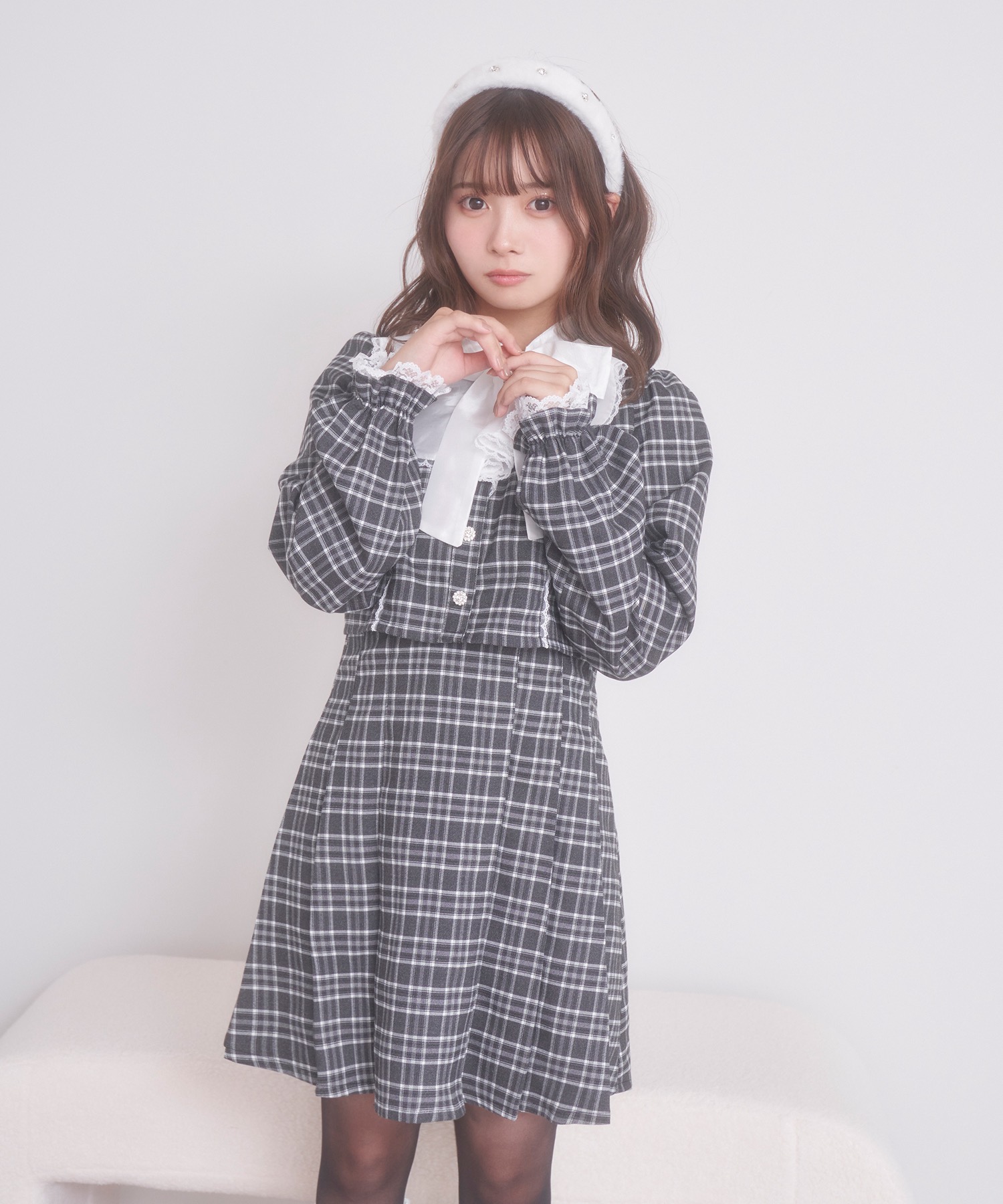 肩リボンティアードチュールワンピース – BUNNY APARTMENT