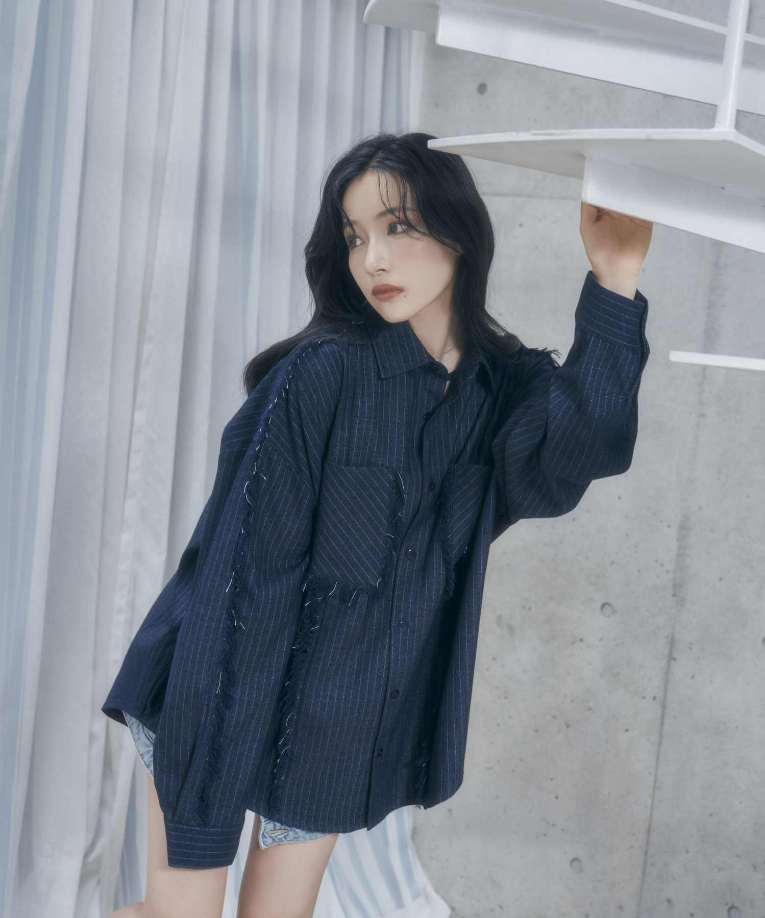 UNISEX フリンジストライプシャツ – BUNNY APARTMENT