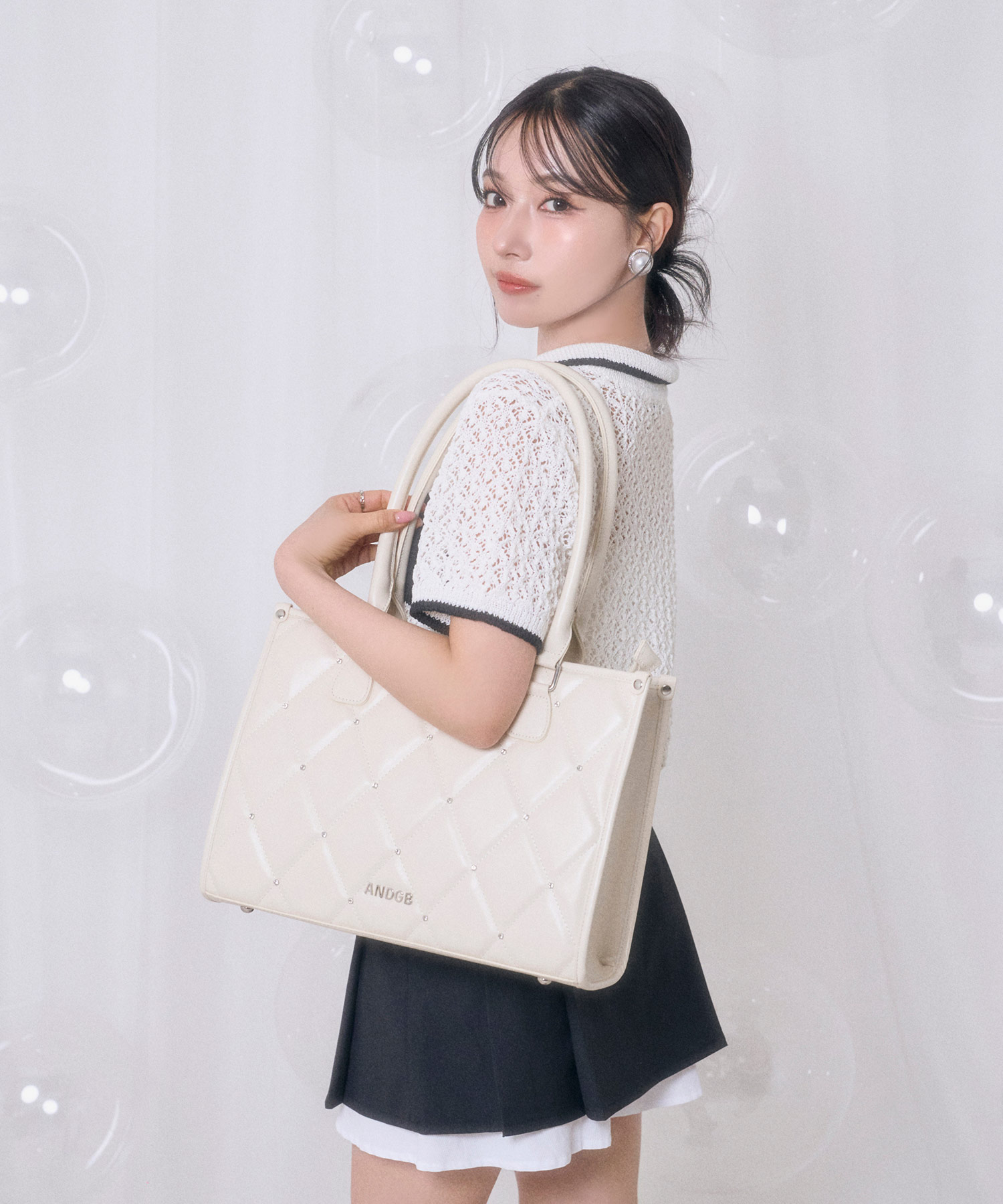 ビジューキルティングトートバッグ – BUNNY APARTMENT