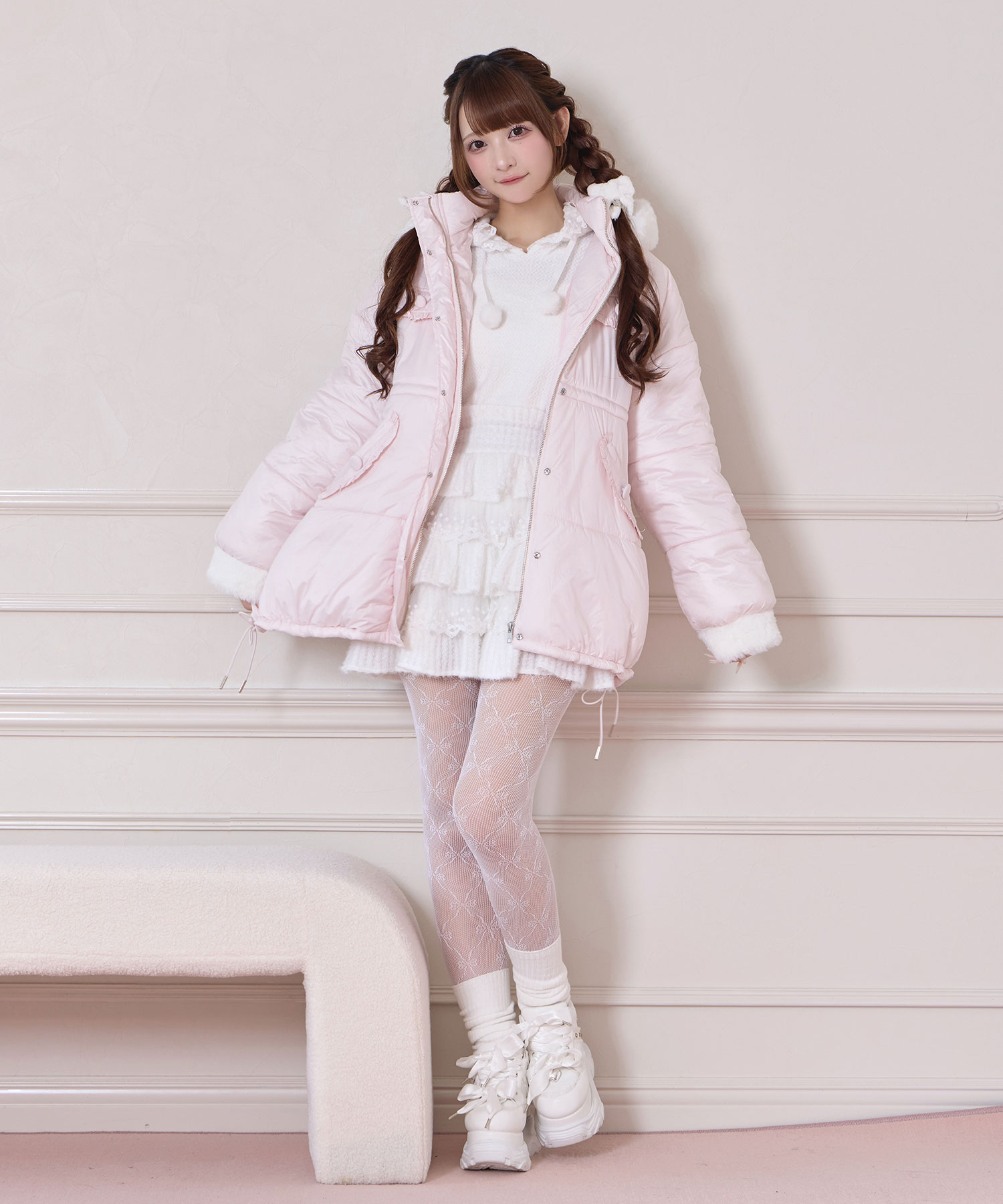 ポイントエコファー中綿フードジャケット – BUNNY APARTMENT