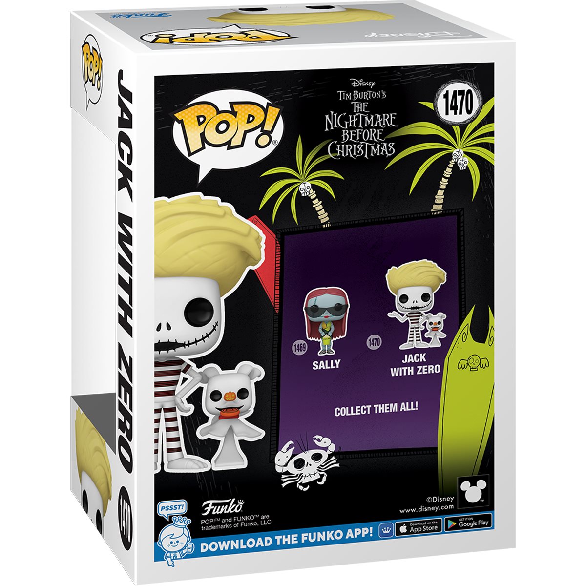 🎉 Shop FUNKO POP! The Nightmare Before Christmas Jack with Zero