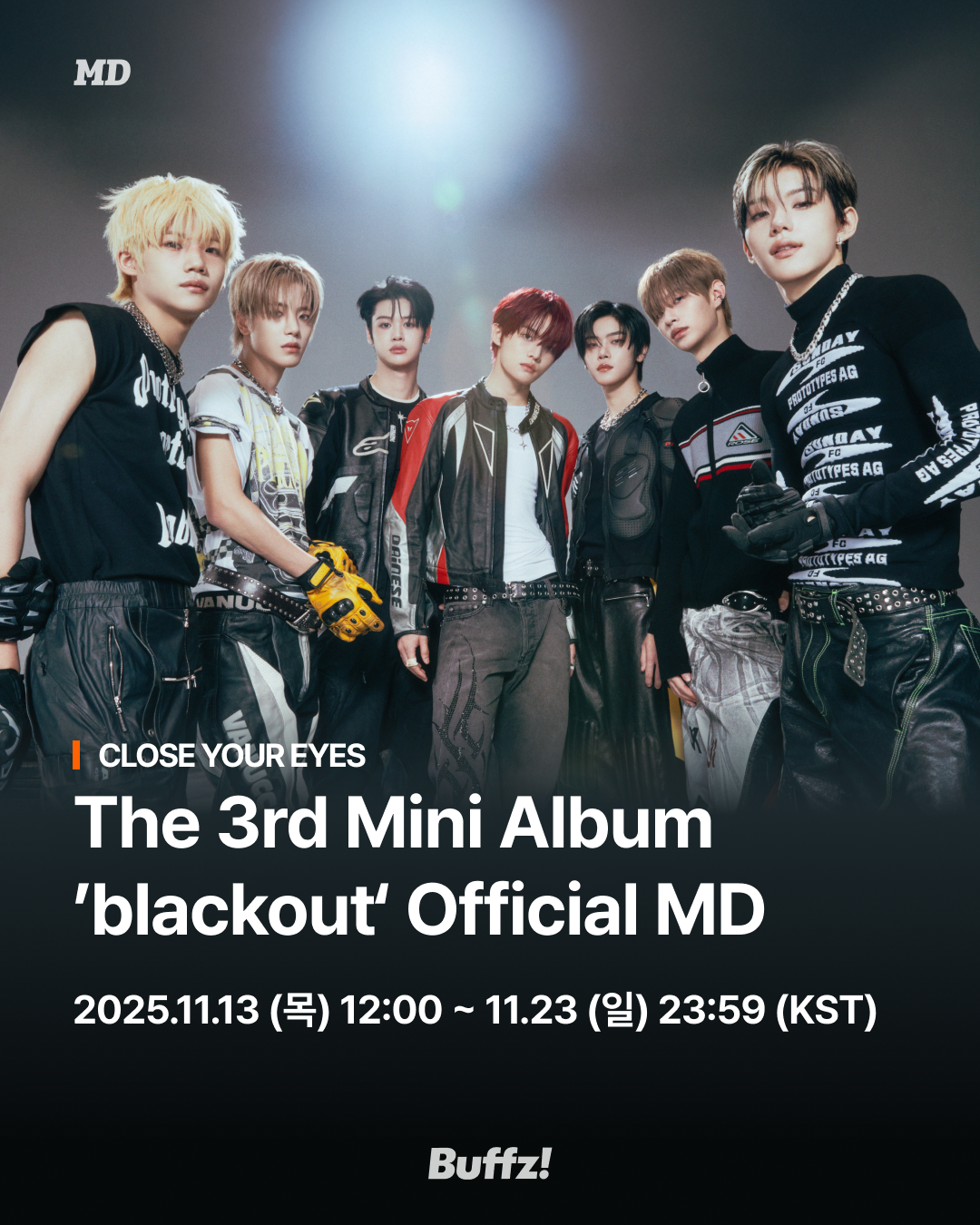 CLOSE YOUR EYES The 3rd Mini Album 'blackout' official MD PRE