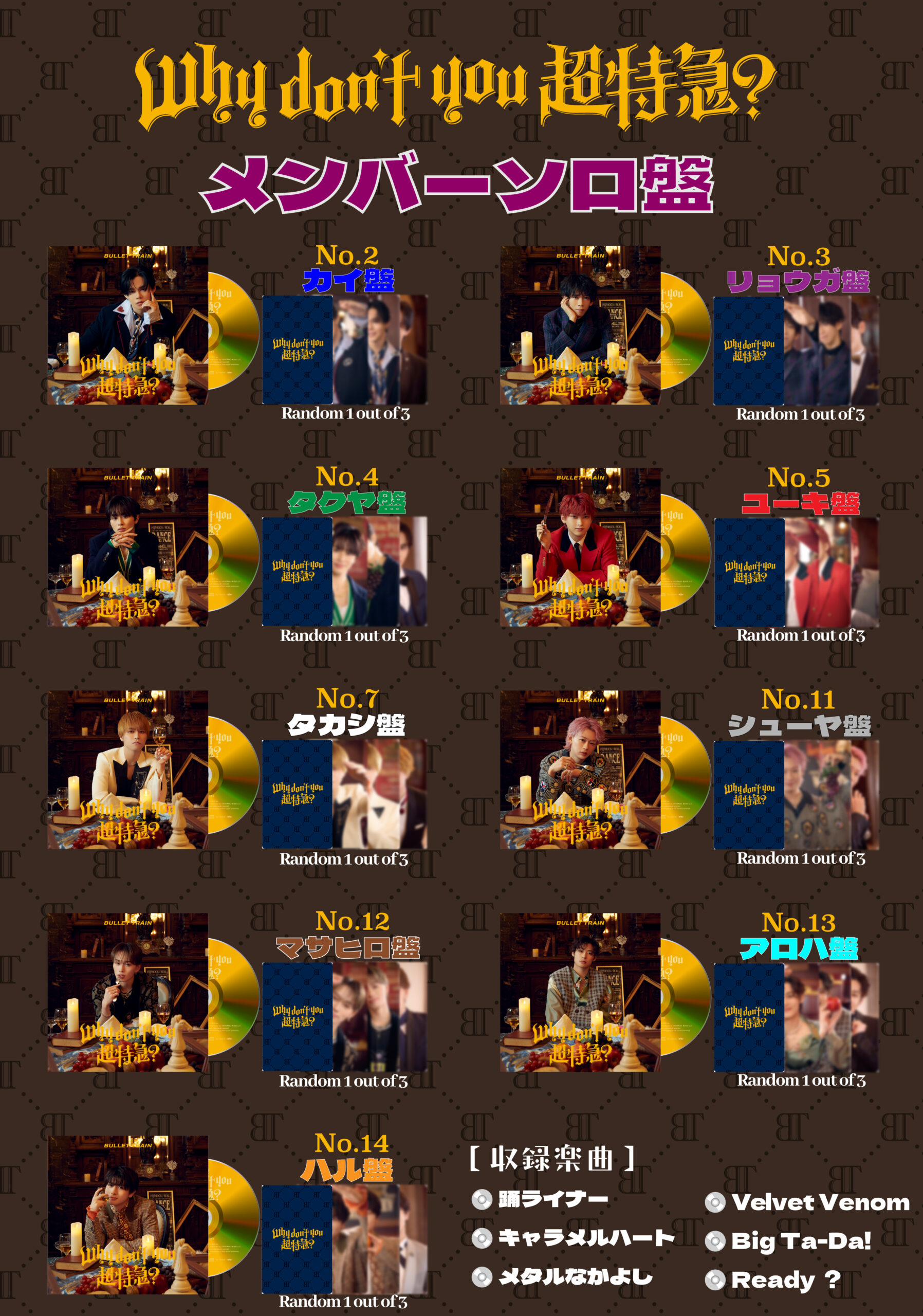 5月7日(水)発売 2nd EP『Why don't you 超特急？』の商品ビジュアル