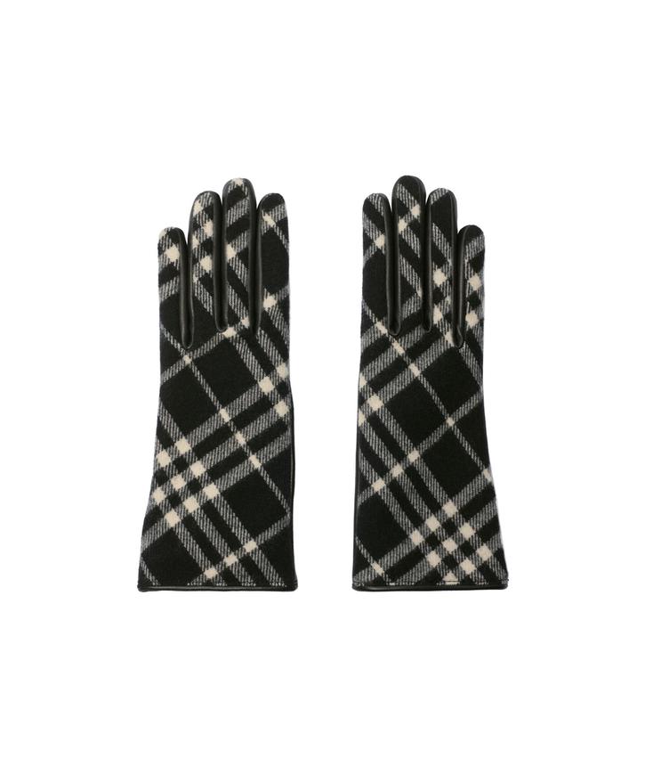 burberry/バーバリー通販 | チェック ウールカシミアグローブ【送料