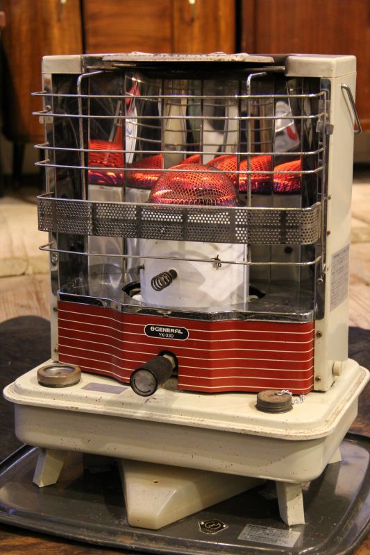 ゼネラル 芯上下式放射型石油ストーブ YK-330 1971 - BURN-UPS!