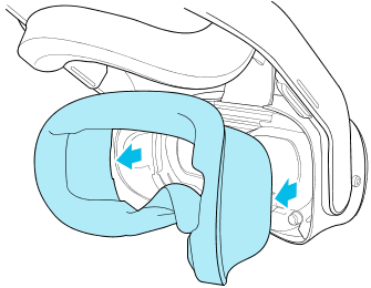 VIVE Focus 3アイトラッカーの取り付け