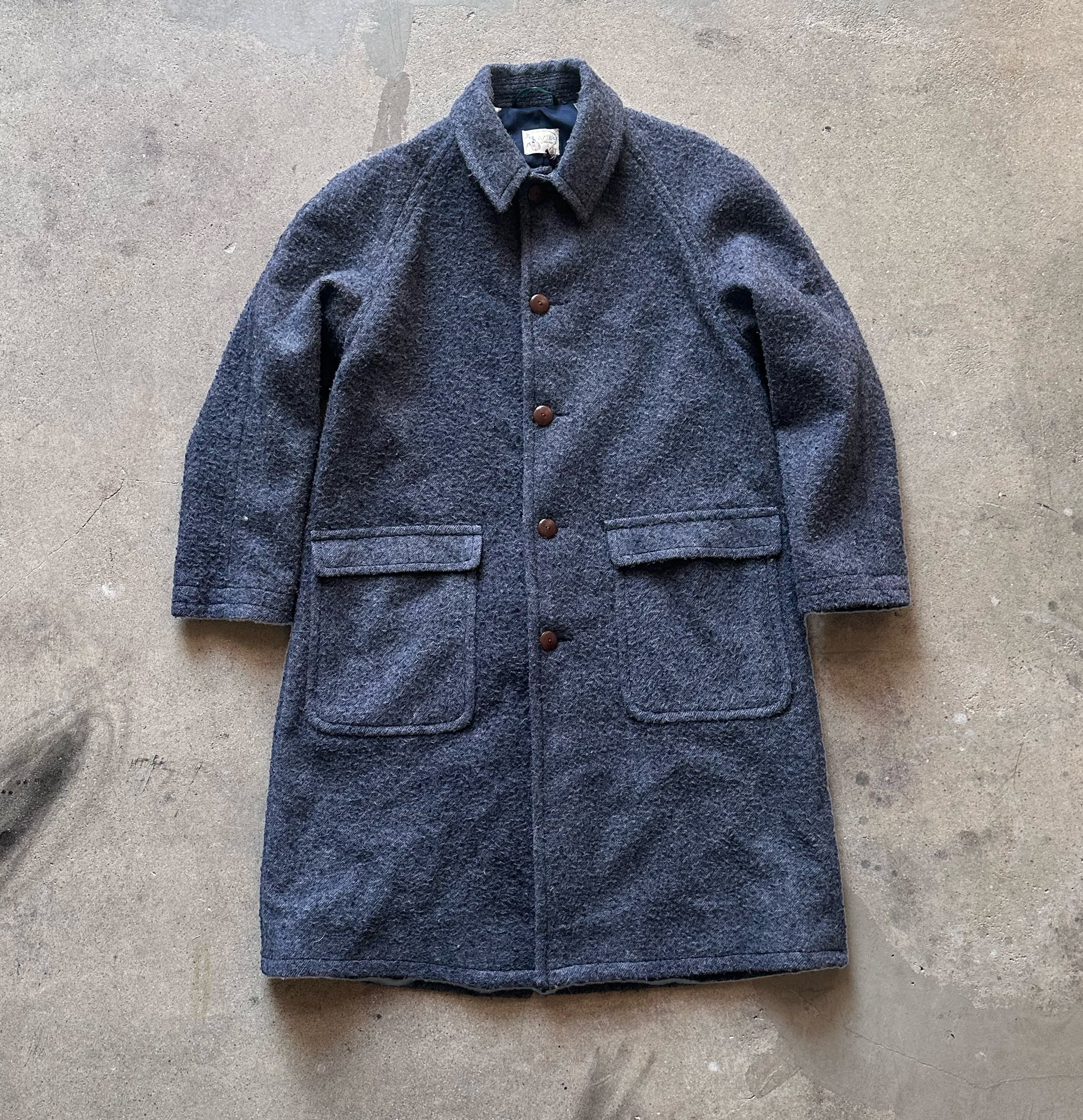WYTHE NEW YORK RAGRAN WOOL OVERCOAT Mサイズ