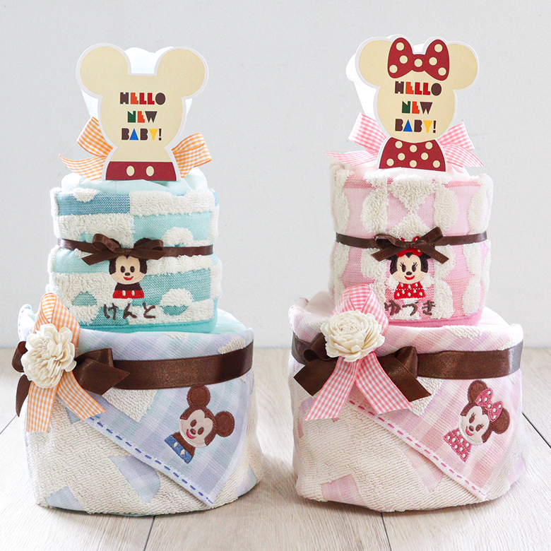 出産祝い おむつケーキ】ディズニーKIDEAスペシャルセット（おむつ