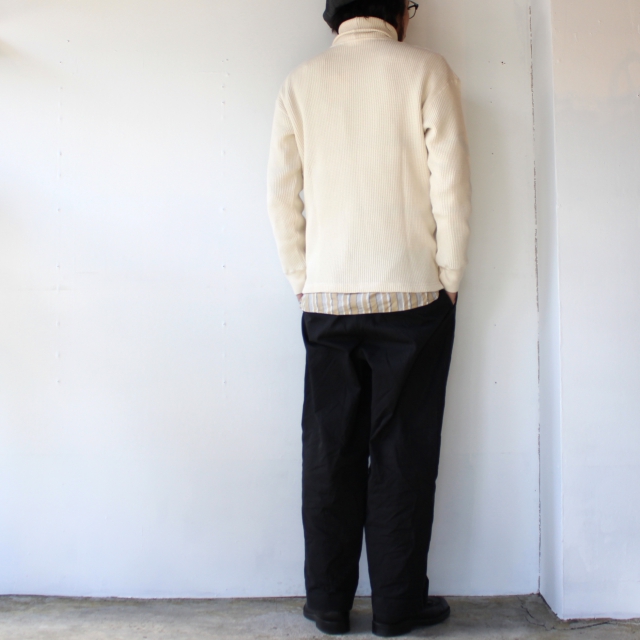 Soundman ワッフルタートルネック Strand 447M-962（ECRU） - C