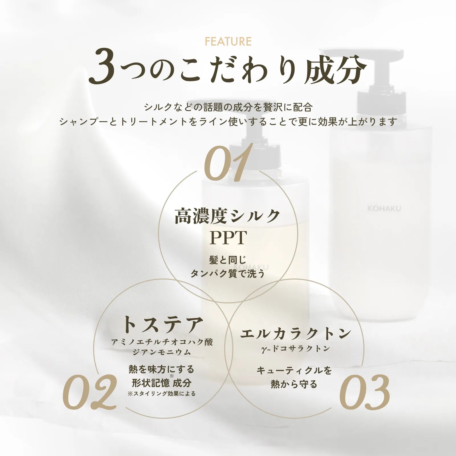 KOHAKU シャンプー270ml&トリートメント270gセット – コスメ