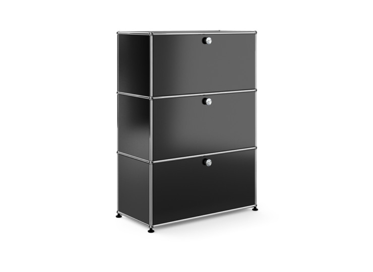 USMハラー 1連3段 キャビネット （W773×D373×H1090mm）グラファイト