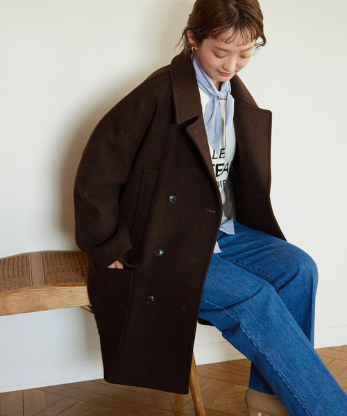 SLOBE IENA（スローブイエナ）の「T/WメルトンビックPコート