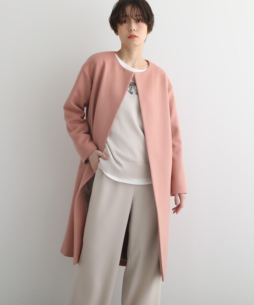 INDIVI（インディヴィ）の「◇【日本製/ウール100%】ビーバーノー