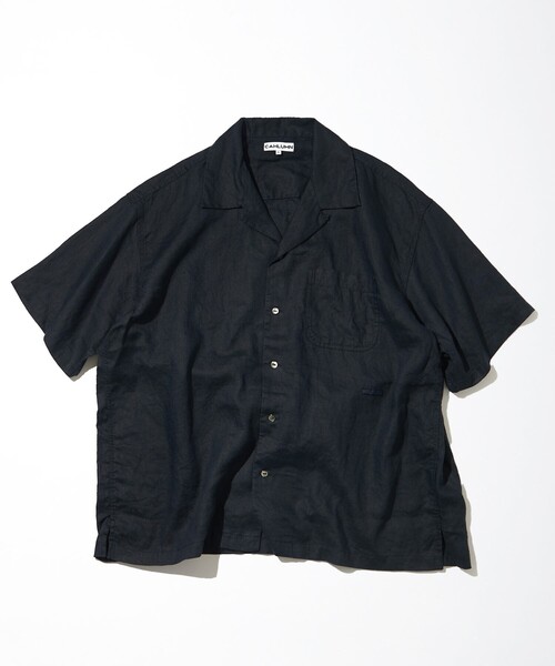 CAHLUMN/カウラム Belgium Linen Open Collar Shirt 1.1/ベルギー