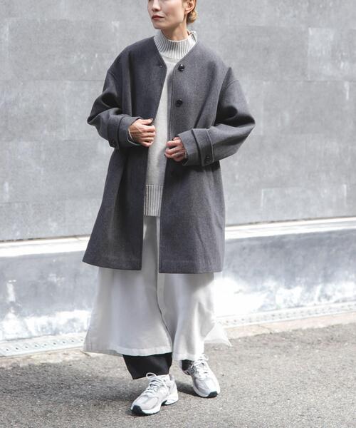 セール】FORK&SPOON ウールノーカラーコート（その他アウター