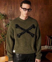 schott（ショット）の「Schott/MOHAIR SWEATER PLAYBOY/モヘア クルー