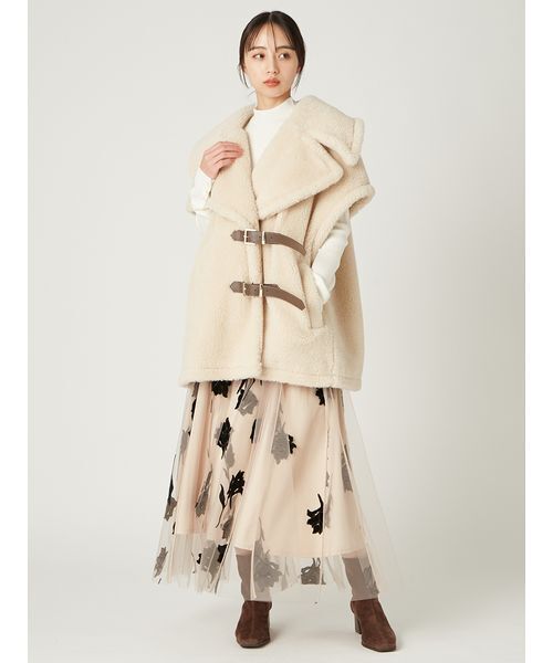 FRAY I.D（フレイアイディー）の「ECOPELボアポンチョ（ポンチョ