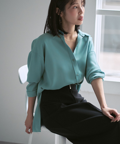 追加》シーズンカラープレーンシャツ（シャツ/ブラウス）｜NOBLE