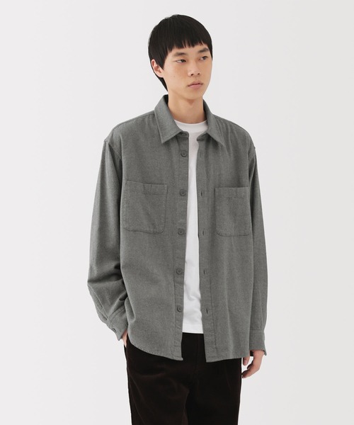 セール】紳士 両面起毛フランネルシャツジャケット（その他アウター