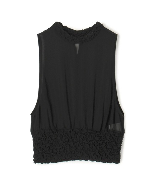 シャーリングシルク タンクトップ（シャツ/ブラウス）｜DES PRES（デ