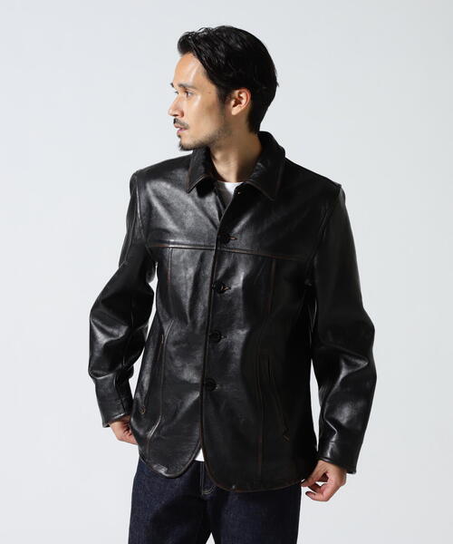 COWHIDE CARCOAT VINTAGE FINISH / カウハイド カーコート