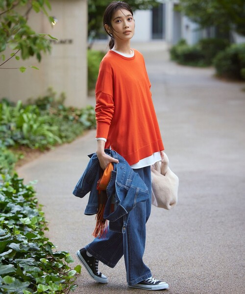 RED CARD TOKYO×23区】デニム ワイドパンツ（デニムパンツ）｜23区 L