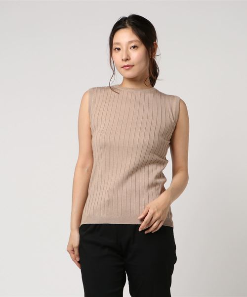 シルクの様なリッチな風合い】UVカット＆お家で洗える ノースリーブ