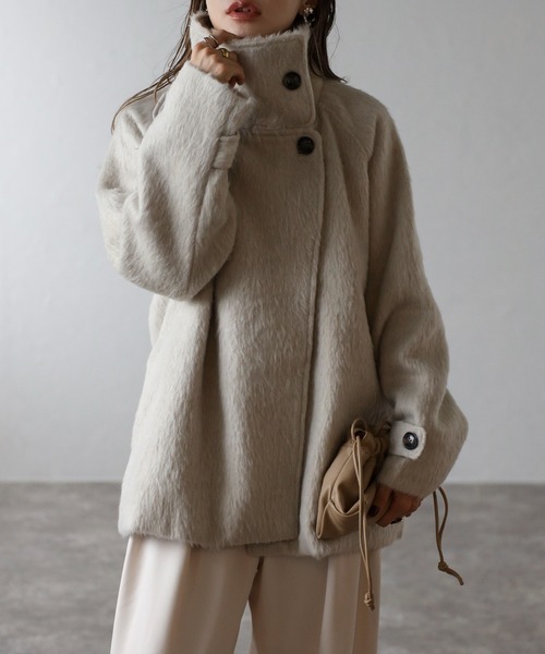 Bonjour Sagan（ボンジュールサガン）の「シャギーミドル丈スタンド