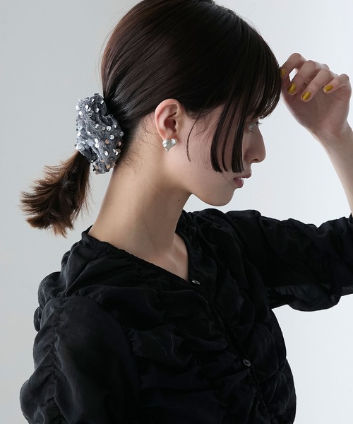 forksy.】メタリックスパンコールシュシュ（シュシュ）｜forksy