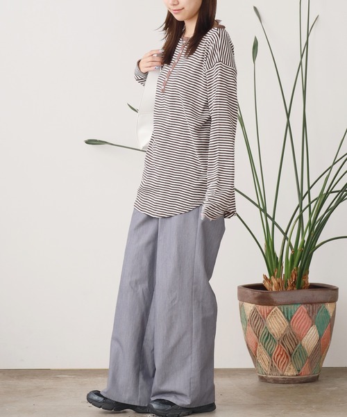 R.P.miller/ミラー 長袖ヘンリーネック オーバーサイズ（Tシャツ