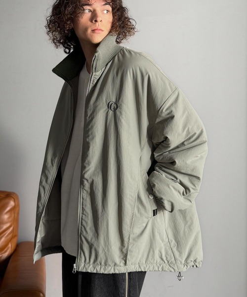 セール】「防寒高機能。」リブハイネック中綿入りモンスターオーバー