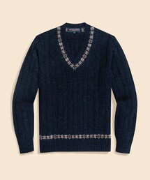 フェアアイル」に該当するレディースのニット/セーター（ブルー