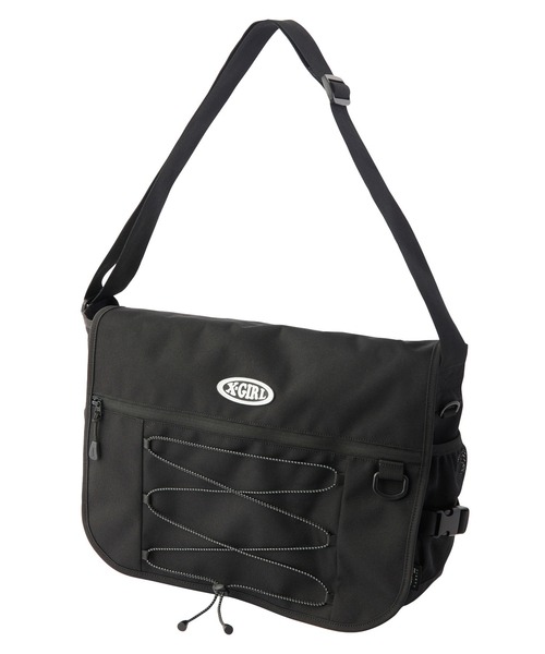 セール】OVAL LOGO BUNGEE CORD MESSENGER BAG（ショルダーバッグ）｜X