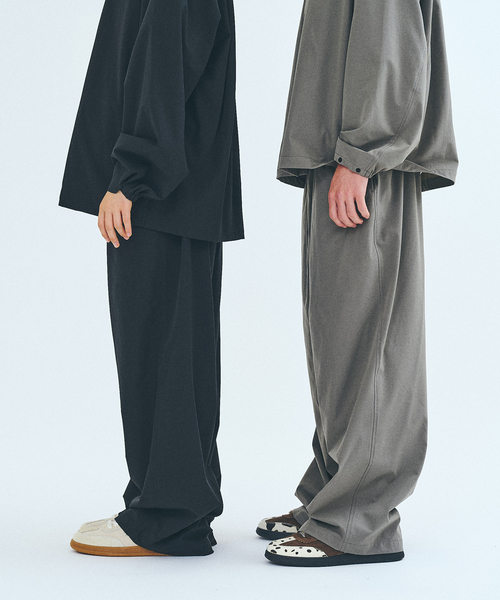 セール】オーバーサイズシャツ&ワイドスラックス UVカット