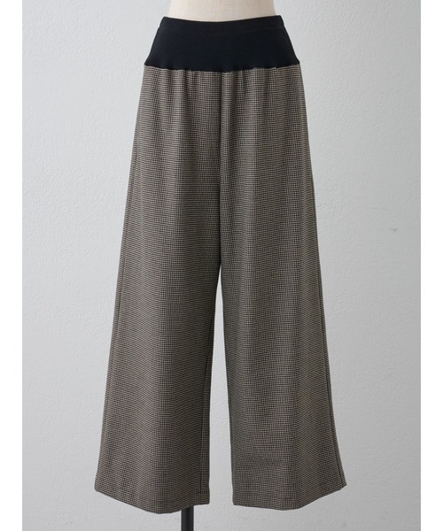 BEARDSLEY（ビアズリー）の「ウエストリブ起毛チェックパンツ（その他