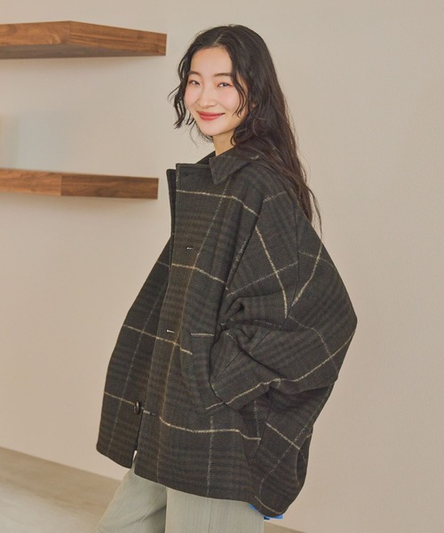 niko and（ニコアンド）の「ライトモッサドルマンジャケットコート