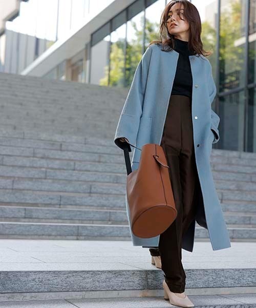 FRAY I.D（フレイアイディー）の「ウールカシミヤバイカラーリバー