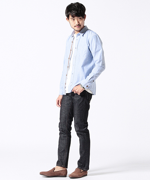 BEAMS（ビームス）の「BEAMS / ベーシック ストレッチデニム（デニム