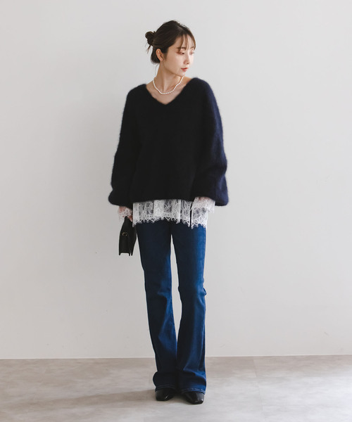 追加》サラサシアーレースブラウス（シャツ/ブラウス）｜NOBLE