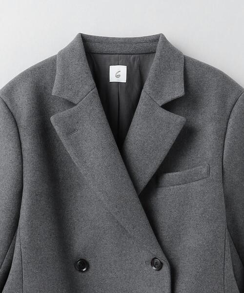 6（ロク）の「＜6(ROKU)＞メルトン ジャケット コート グレー（その他