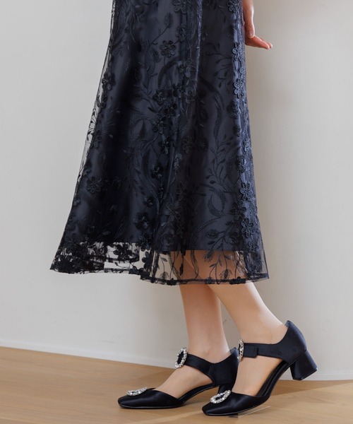 3Dフラワーバックシャンドレス/結婚式/パーティー/お呼ばれ | 【公式