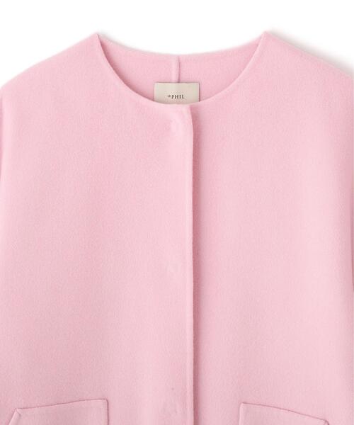 ◇ソフトウールリバーコート（ノーカラーコート）｜LE PHIL（ルフィル