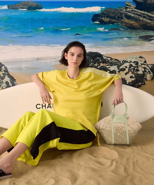 Shalia シャリア ラフィアウーブンバケツバッグ（トートバッグ