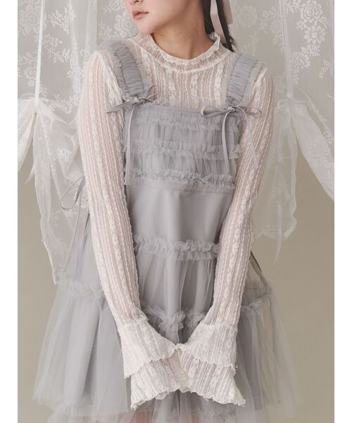 merry jenny（メリージェニー）の「チュールコルセットミニワンピース