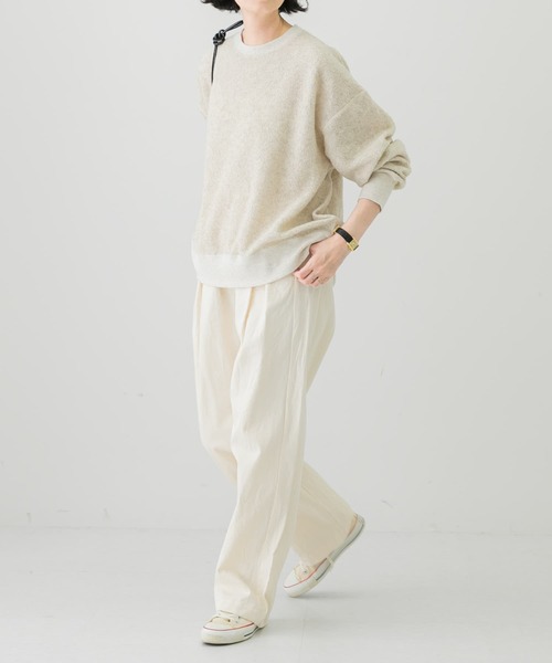 かぐれ ウール ボア プルオーバー ブラウン トレーナー かぐれ ウール