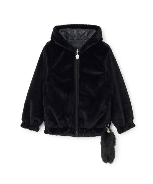 セール】ネコエコファーリバーシブルアウター（ブルゾン）｜ANNA SUI